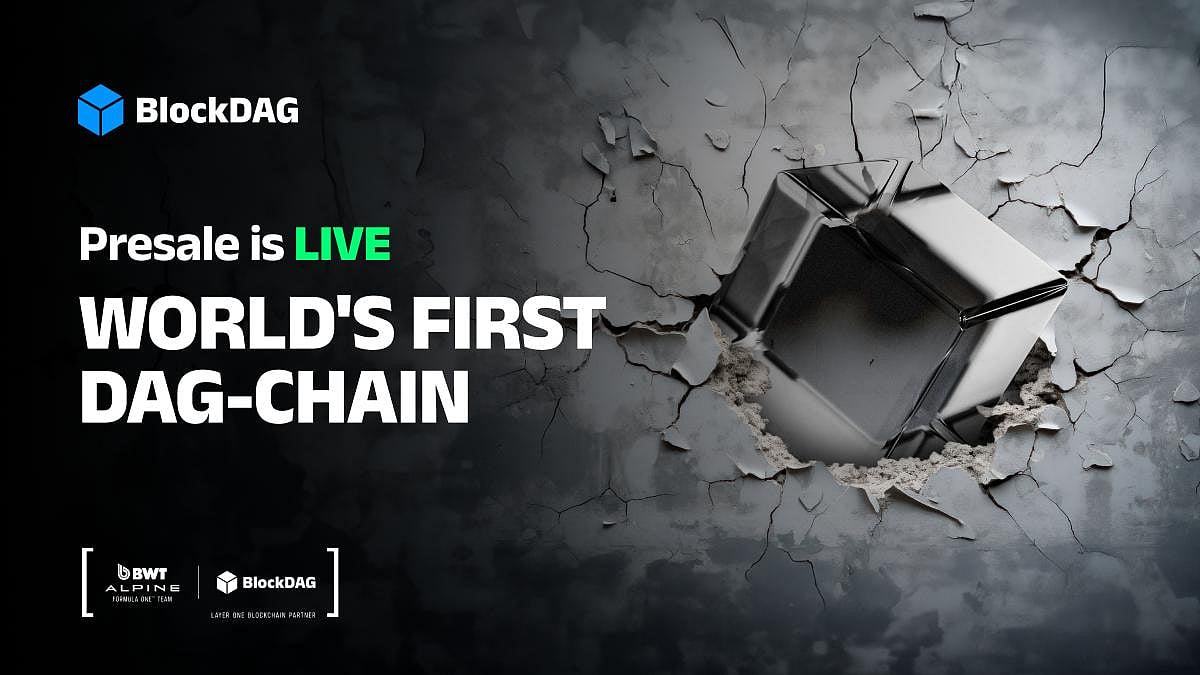 BlockDAG promo announcing presale and world’s first DAG-Chain