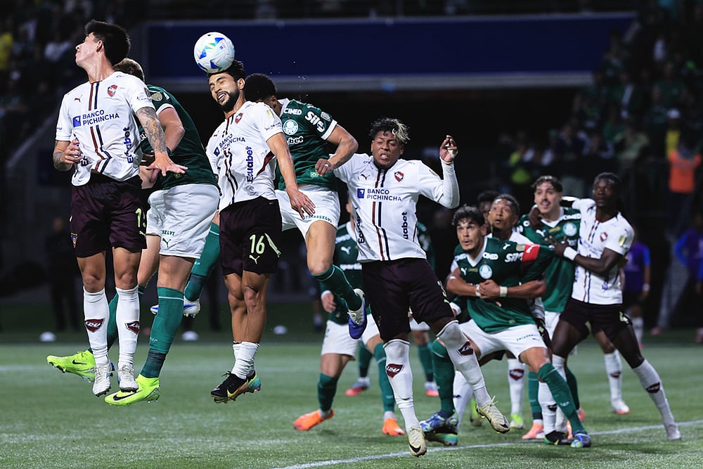 Brazil Ecuador Soccer Copa Libertadores Semi-Final Second Leg Palmeiras Vs LDU Quito_Jeison Medina 