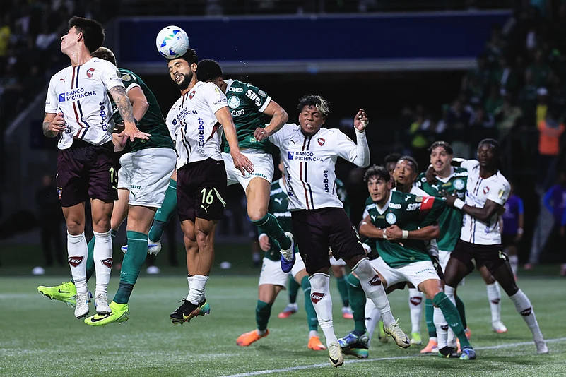 Brazil Ecuador Soccer Copa Libertadores Semi-Final Second Leg Palmeiras Vs LDU Quito_Jeison Medina