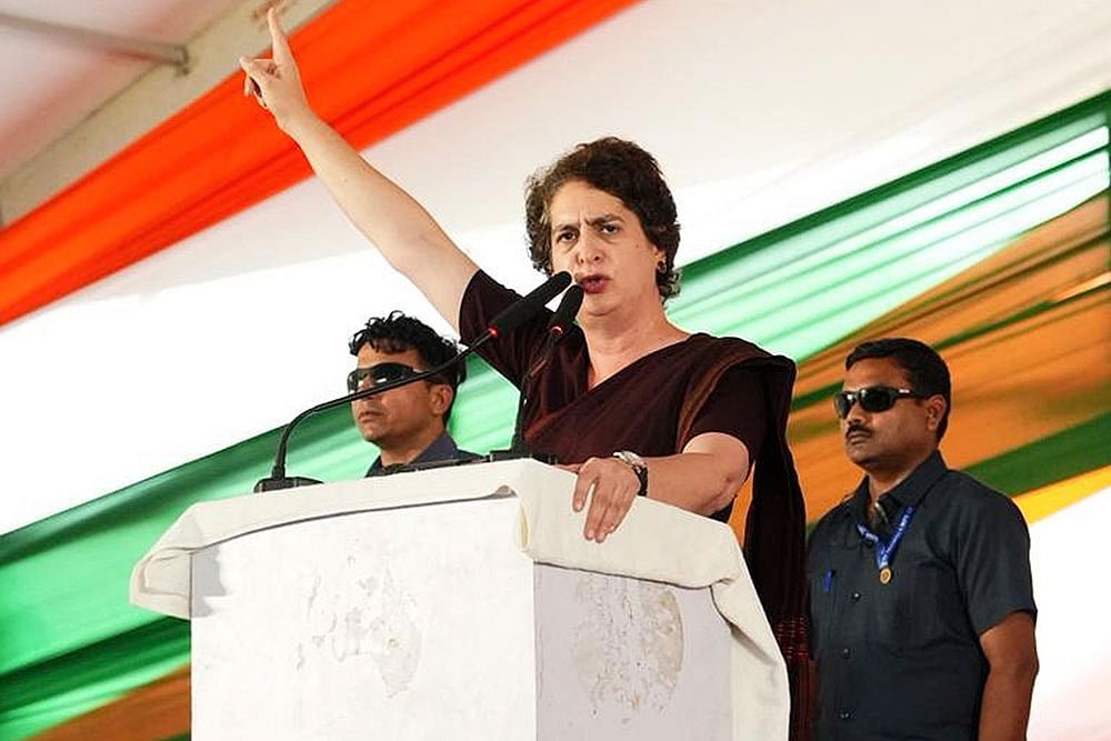 | Photo: PTI : Congress MP Priyanka Gandhi Vadra  |