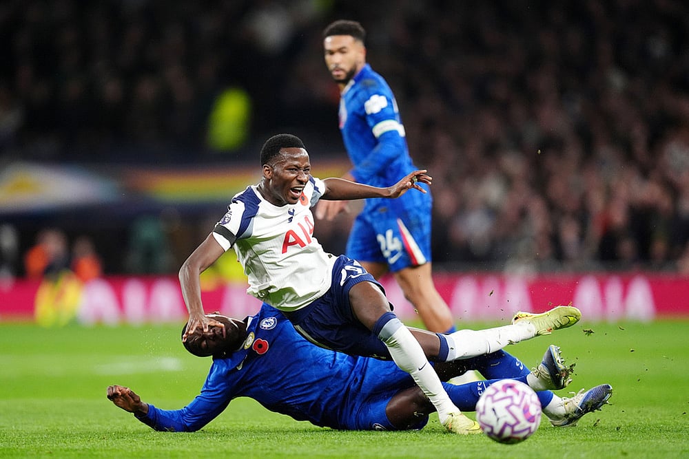English Premier League 2025-26 Tottenham Hotspur vs Chelsea football photos_Moises Caicedo