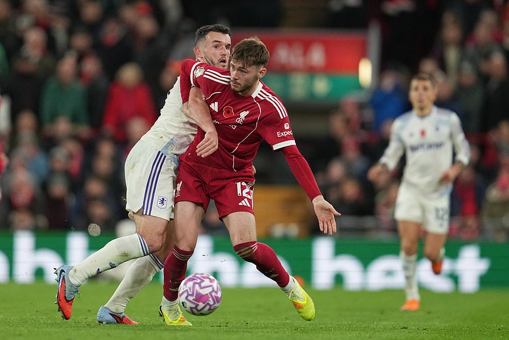 English Premier League Soccer 2025-26 Liverpool vs Aston Villa match photos_John McGinn