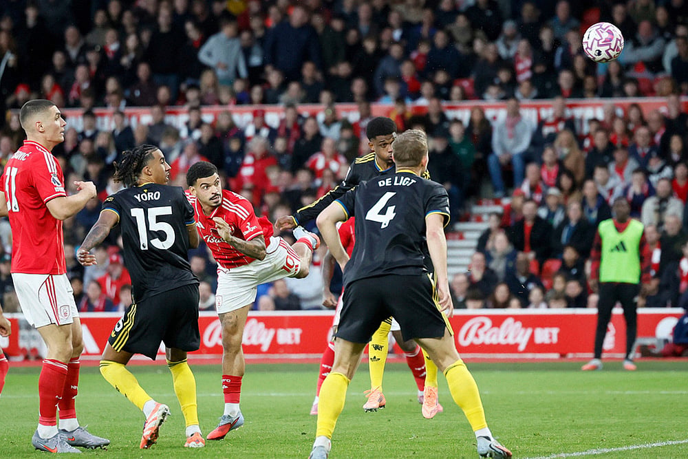 English Premier League 2025-26 Nottingham Forest vs Manchester United Soccer_Morgan Gibbs-White