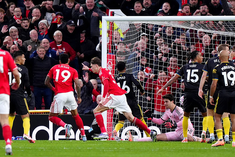 English Premier League 2025-26 Nottingham Forest vs Manchester United Soccer photos_Nicolo Savona