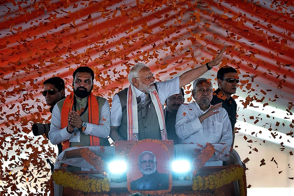 Bihar Election 2025: The many turns of Nitish: Nitish with PM modi