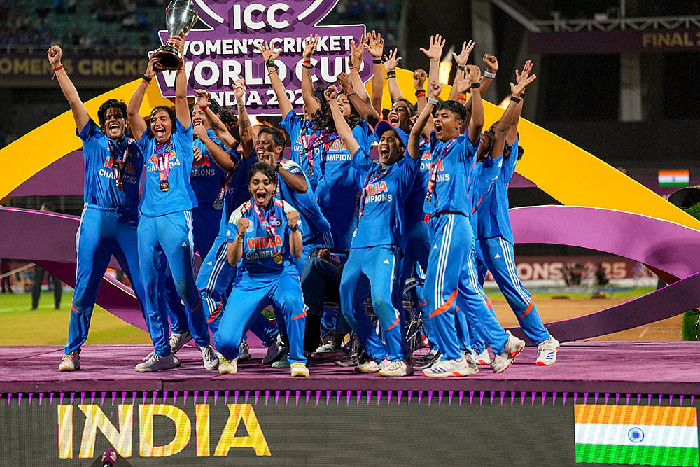 Indian cricket team wins ICC Womens World Cup 2025 photo_ndia’s players celebrate 
