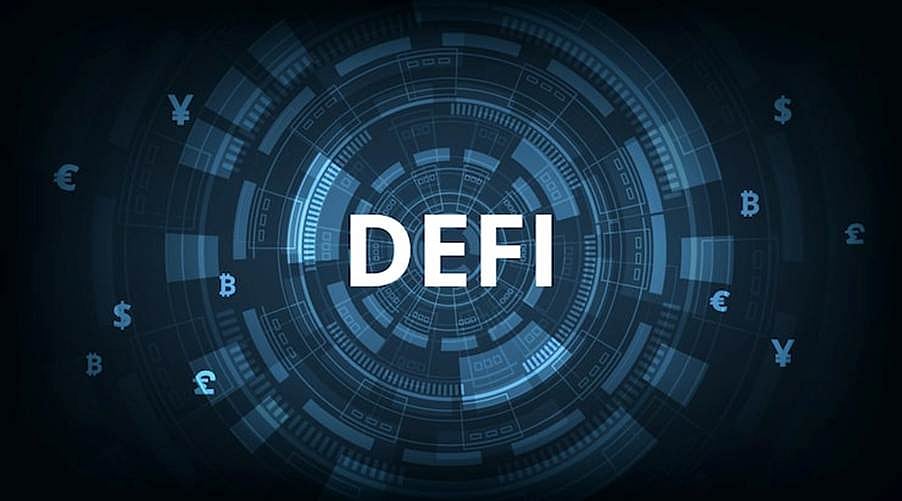 Defi with a blue graphic