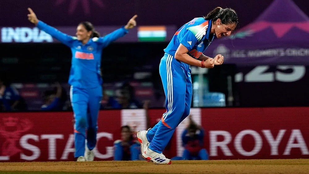 | Photo: AP/Rajanish Kakade : ICC Women's Cricket World Cup 2025: India vs New Zealand