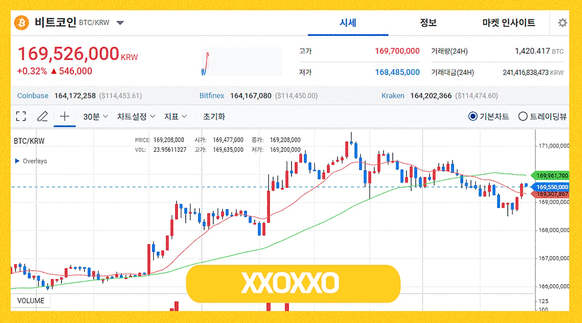 비트코인 가격 차트