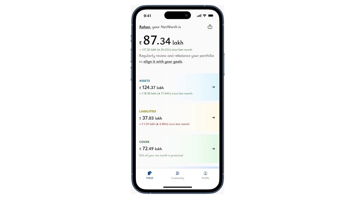 FOLO app layout