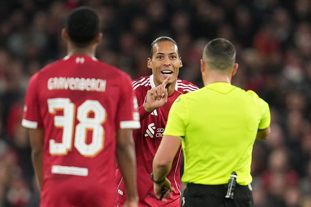 UEFA champions League 2025-26 soccer Liverpool vs Real Madrid_Virgil van Dijk