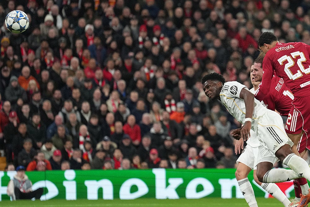 UEFA champions League 2025-26 soccer Liverpool vs Real Madrid_Alexis Mac Allister