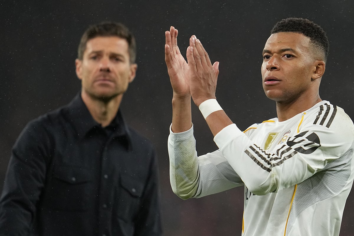 UEFA champions League 2025-26 soccer Liverpool vs Real Madrid_Xabi Alonso, Kylian Mbappe