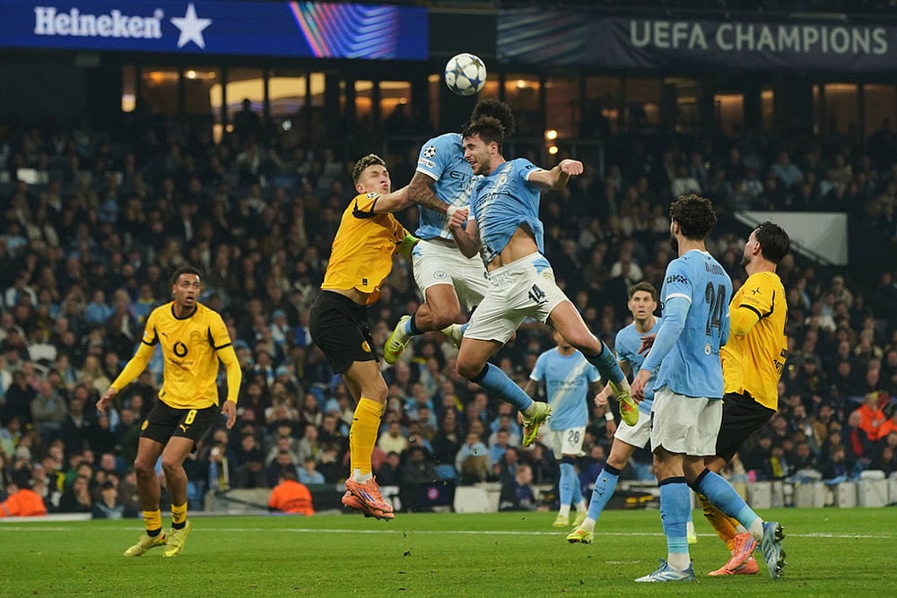Champions League Soccer Match: Borussia Dortmund vs Manchester City