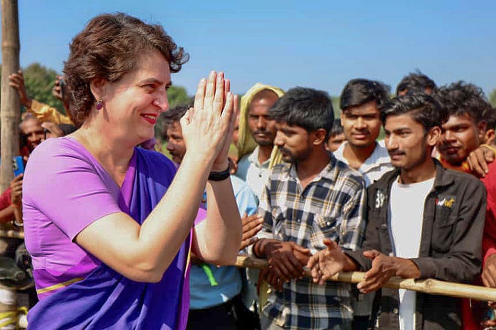 | Photo: @INCIndia/X via PTI : Priyanka Says Free And Fair Polls Will ‘Uproot’ NDA In Bihar