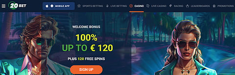 20Bet Home Page