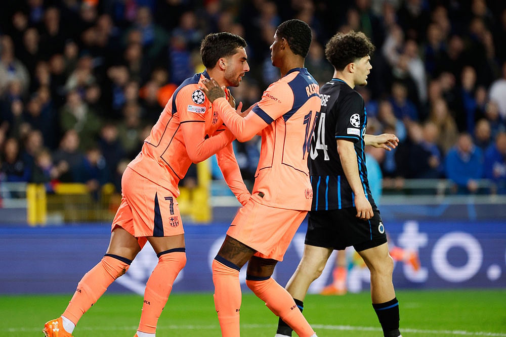 Champions League Soccer Match: Barcelona vs Club Brugge