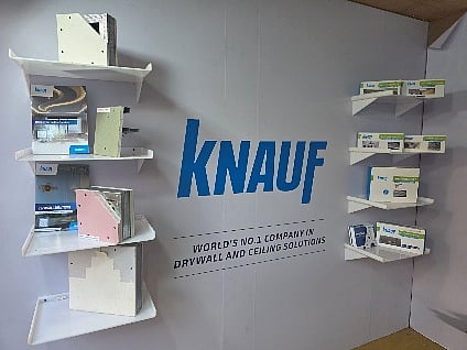 Knauf India drywall and ceiling solutions display