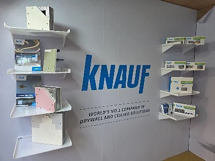 Knauf India drywall and ceiling solutions display