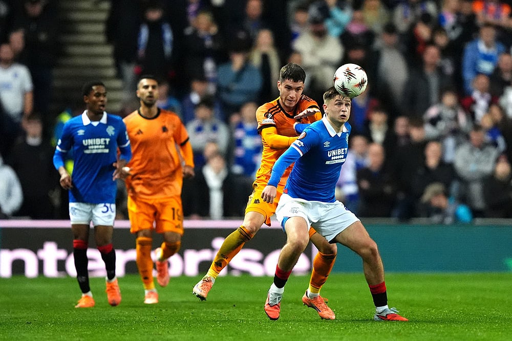 Europa League-Rangers Vs Roma-Romas Matias Soule