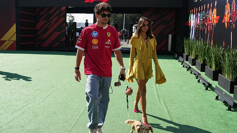 Charles Leclerc announces engagement know all about fiancee Alexandra Saint Mleux