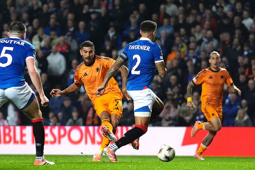 Europa League-Rangers Vs Roma-Romas Lorenzo Pellegrini