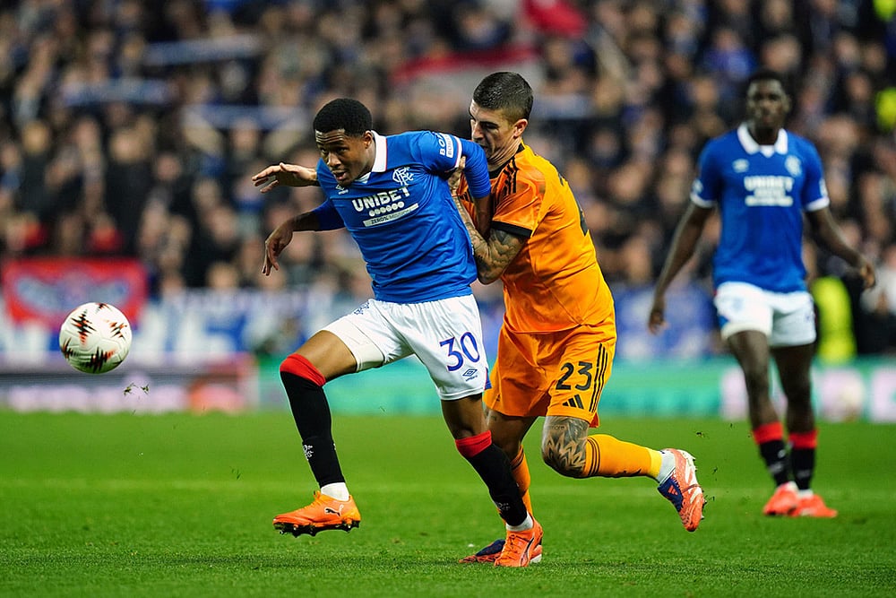 Europa League-Rangers Vs Roma-Rangers Jayden Meghoma