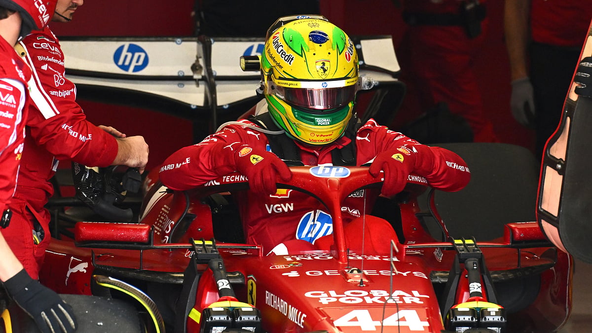 Lewis Hamilton at the Brazilian Grand Prix