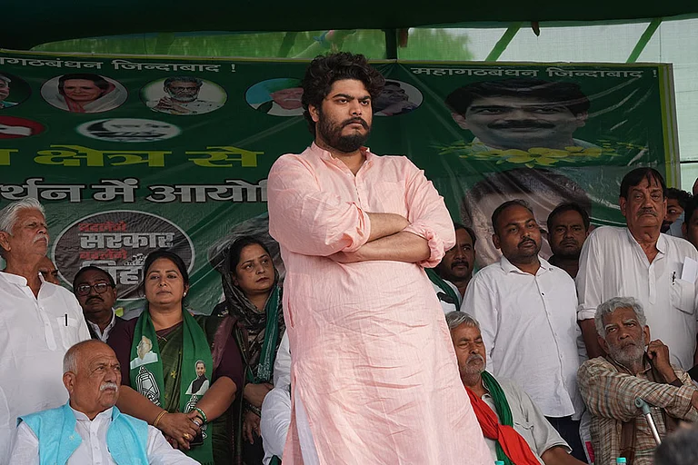 Osama Shahab from RJD, contensting from Siwan district's Raghunathpur is the son of late gangster turned MP Mohammad Shabuddin - | Photo: Sandipan Chatterjee