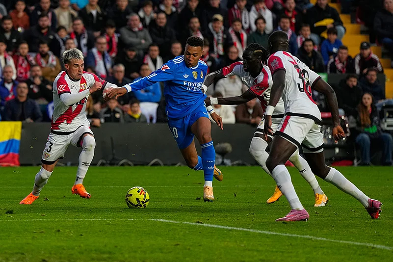 La Liga Rayo Vallecano Vs Real Madrid-Kylian Mbappe