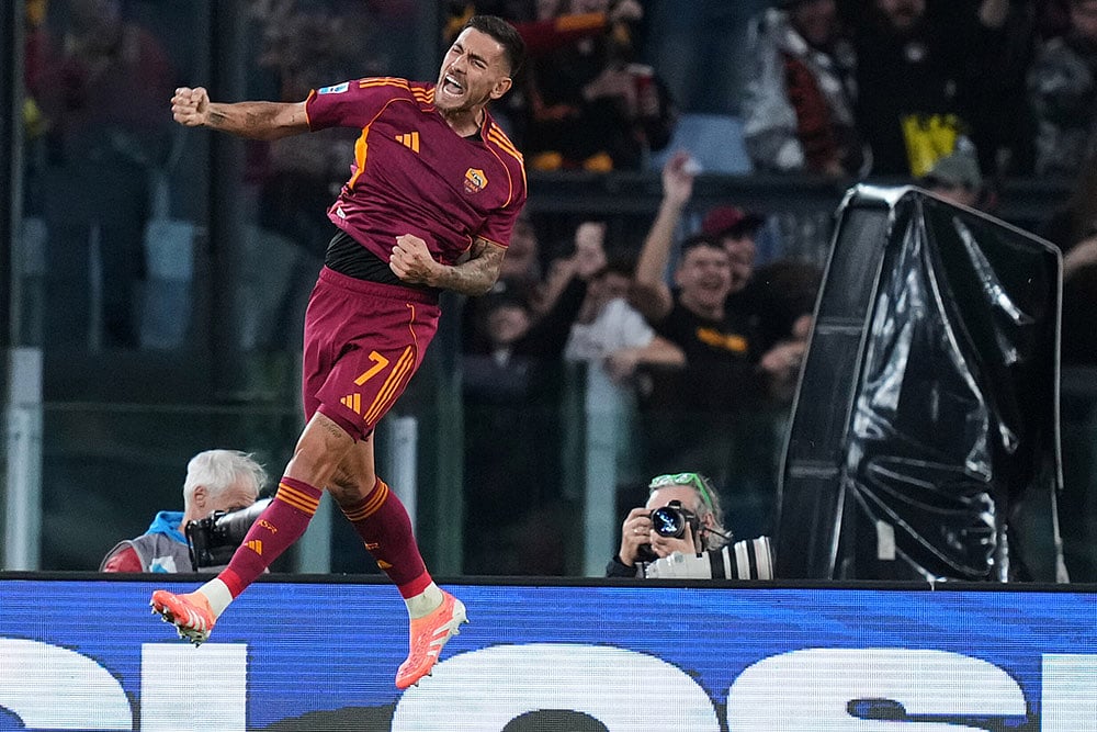 Italy soccer Serie A-AS Roma vs Udinese-Romas Lorenzo Pellegrini-1