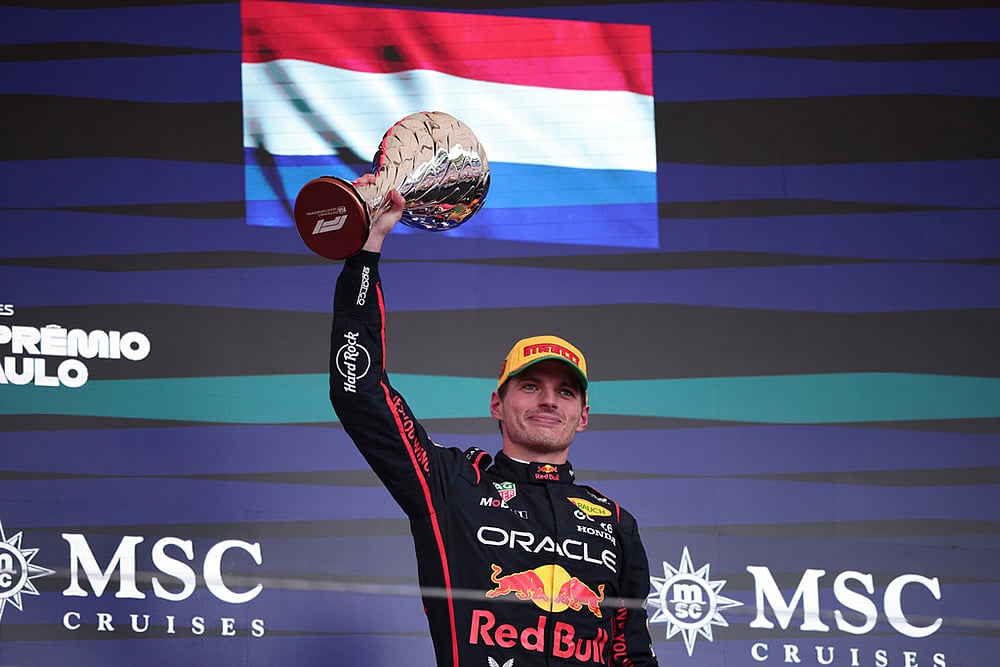 Brazil F1 GP Auto Racing 2025 Sao Paulo Grand Prix-Red Bull driver Max Verstappen