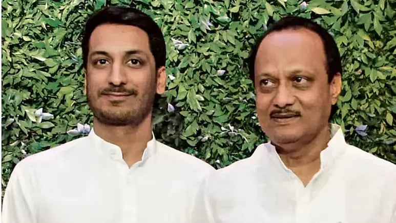 File photo : 
Maharashtra's Deputy CM Ajit Pawar with his son Parth Pawar 