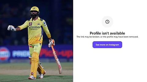 Ravindra Jadeja Instagram Disappears Amid CSK-RR Swap Rumors Involving Sanju Samson