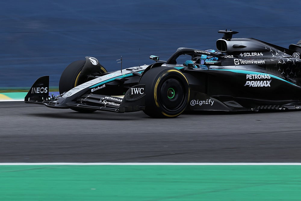 Brazil F1 GP Auto Racing 2025 Sao Paulo Grand Prix-Mercedes driver George Russell 