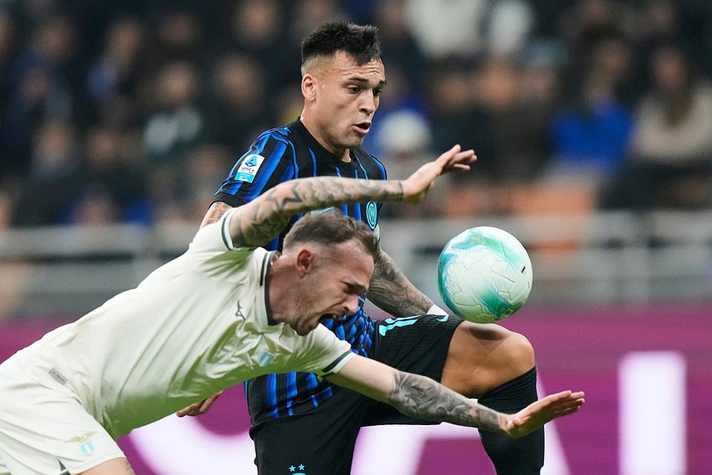 Italy soccer Serie A-Inter Milan vs Lazio-Inter Milans Lautaro Martinez
