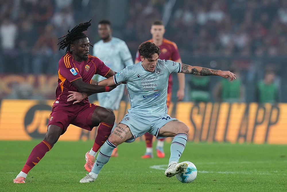 Italy soccer Serie A-AS Roma vs Udinese-Udineses Nicolo Zaniolo-2