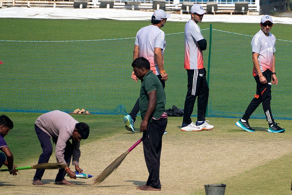 Training session ahead of IND vs SA Test