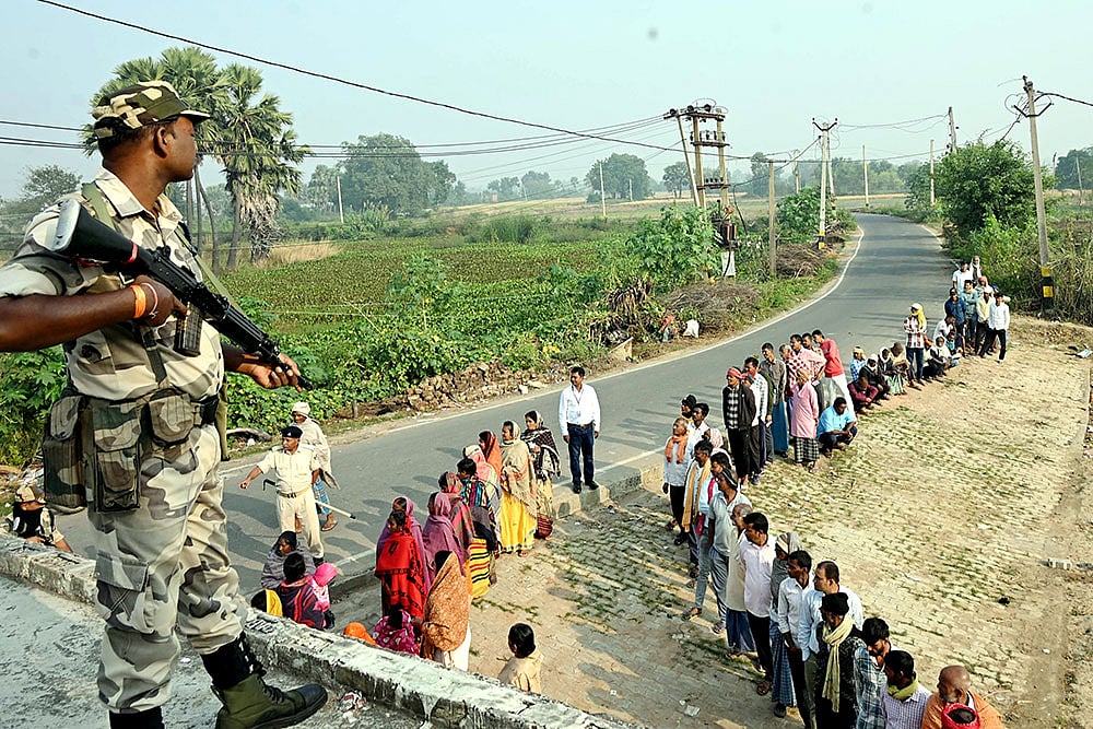 Bihar Elections Second Phase Voting Underway