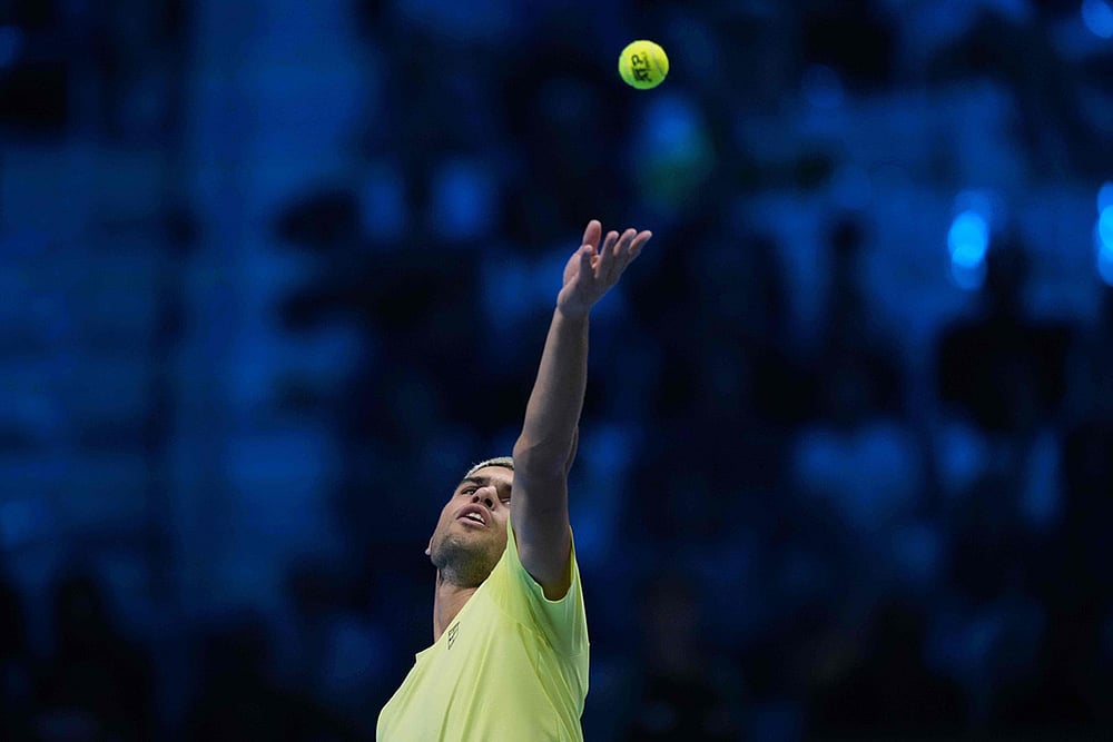 Italy Tennis ATP Finals-Carlos Alcaraz Vs Taylor Fritz-9