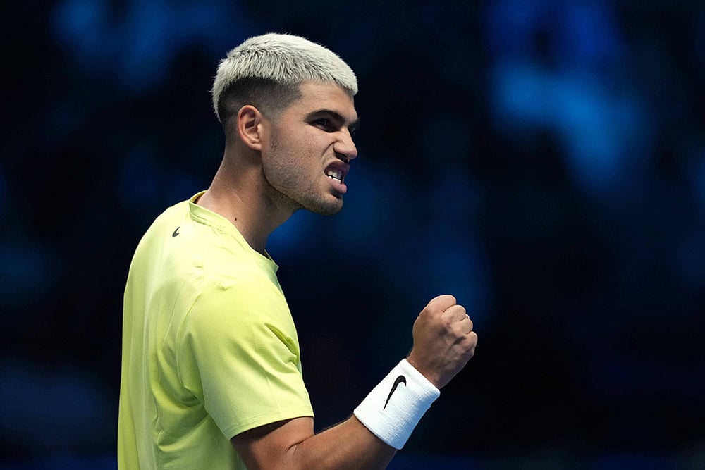Italy Tennis ATP Finals-Carlos Alcaraz Vs Taylor Fritz-3