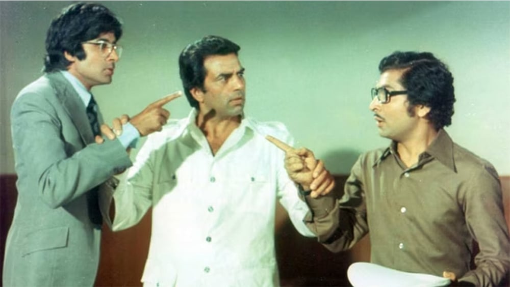 Bollywood actor Dharmendra in Chupke Chupke (1975)