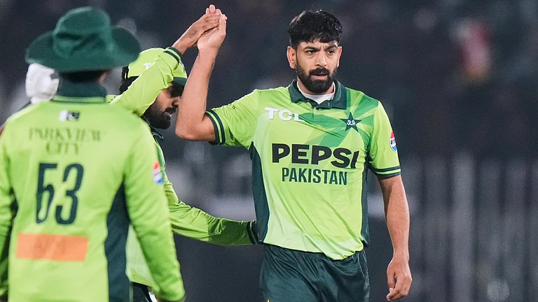 Haris Rauf is the only Pakistani player signed by the San Francisco Unicorns in USA's Major League Cricket (MLC) this year - | Photo: AP/Anjum Naveed