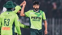 | Photo: AP/Anjum Naveed : Haris Rauf is the only Pakistani player signed by the San Francisco Unicorns in USA's Major League Cricket (MLC) this year