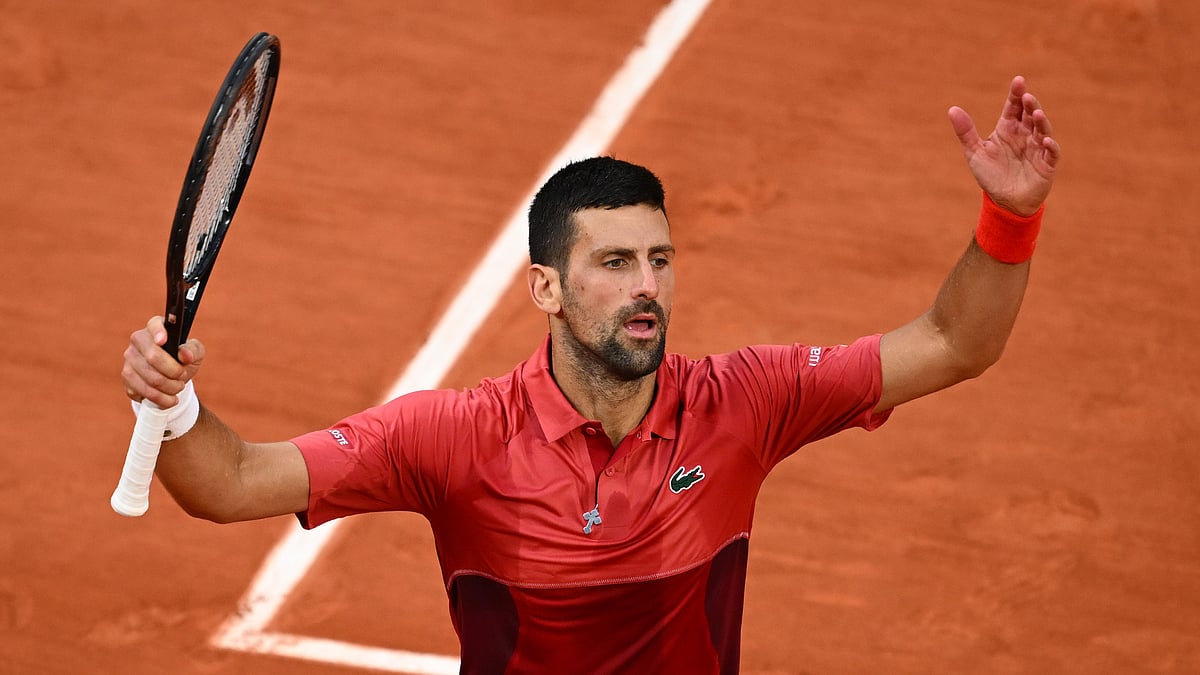 Novak Djokovic at the French Open - File