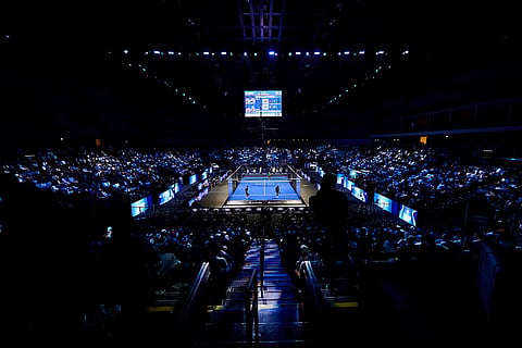 Stadium overview finals of the FIP World Cup in Pairs, Kuwait on November 9, 2025.