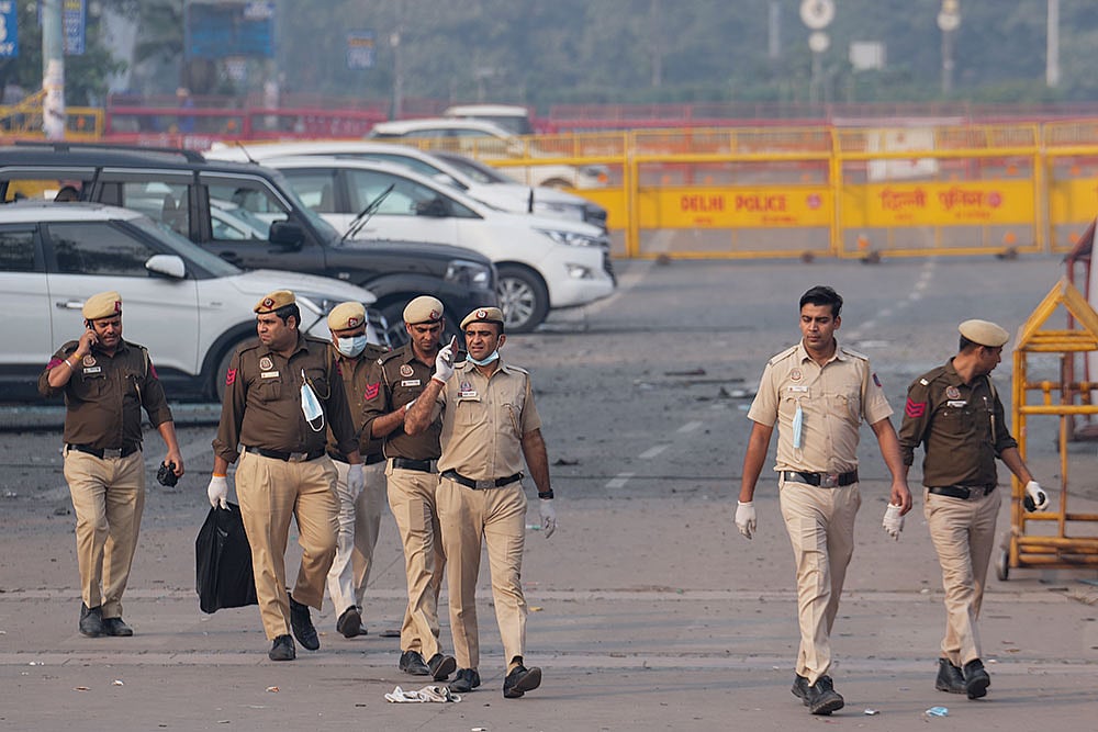 Photo: PTI/Kamal Kishore : 250 Booked in Delhi After Red Fort Blast as Police Launch Massive Verification Drive