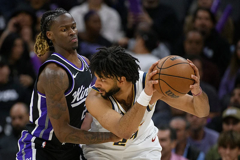 NBA basketball Sacramento Kings Vs Denver Nuggets- Keon Ellis