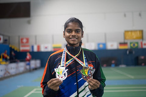 Jerlin Jayaratchagan, India’s flagbearer in Tokyo, has won three gold medals at the Deaflympics.