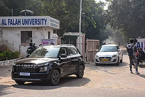 Photo: PTI : The ED has accused Al-Falah University of falsely claiming UGC recognition and misrepresenting its NAAC accreditation.